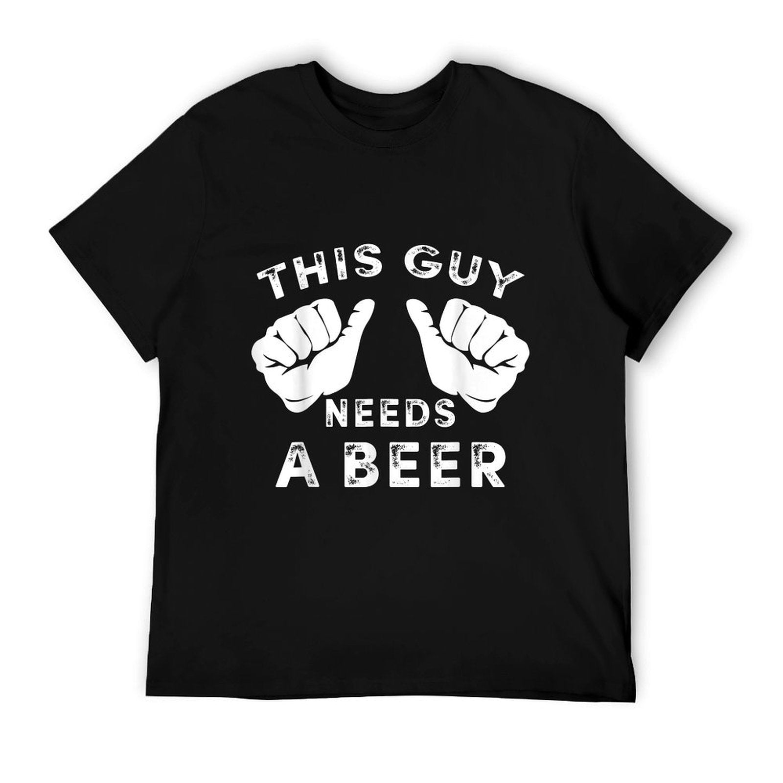 This Guy Needs A Beer - Funny Mens Drinking Gift T-Shirt