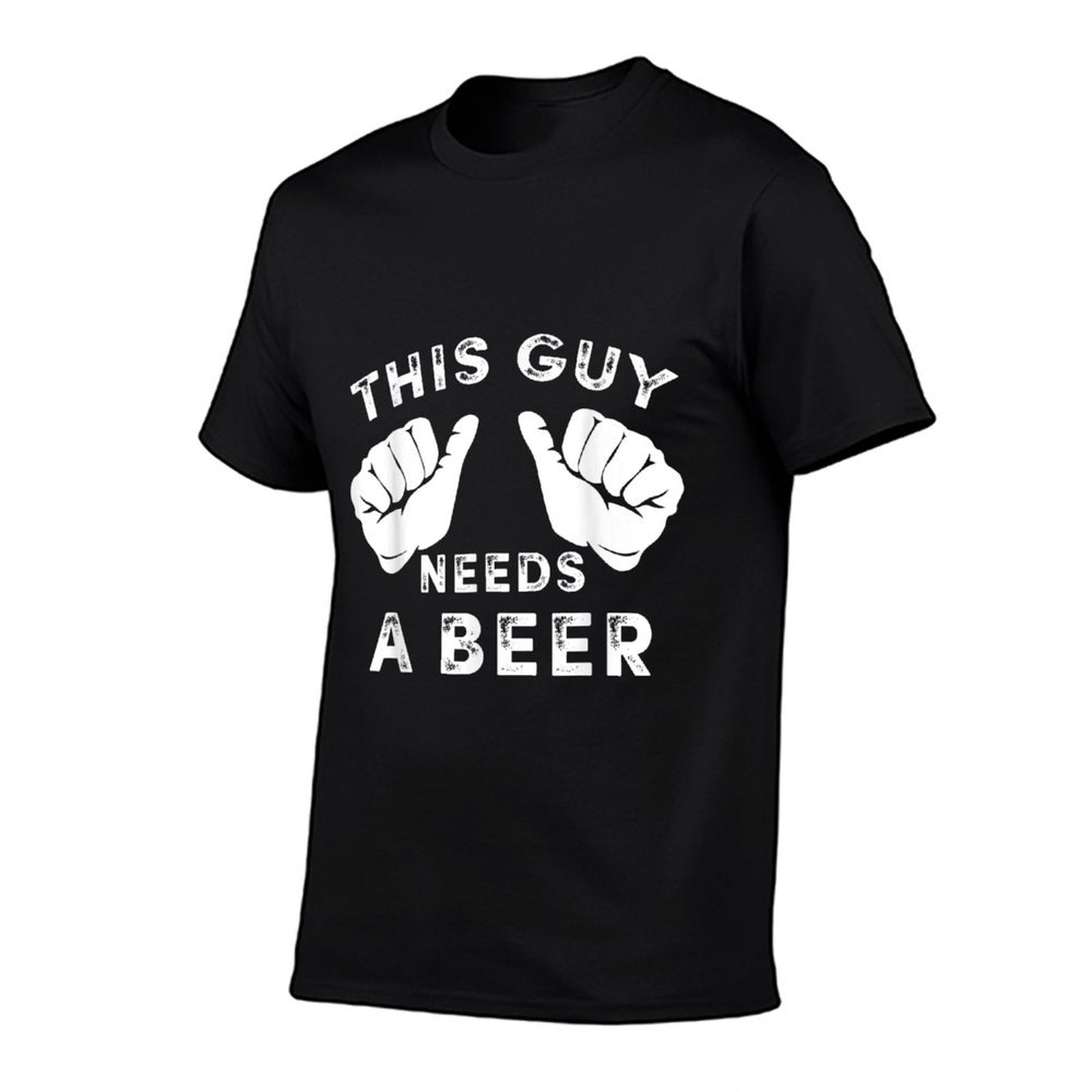 This Guy Needs A Beer - Funny Mens Drinking Gift T-Shirt