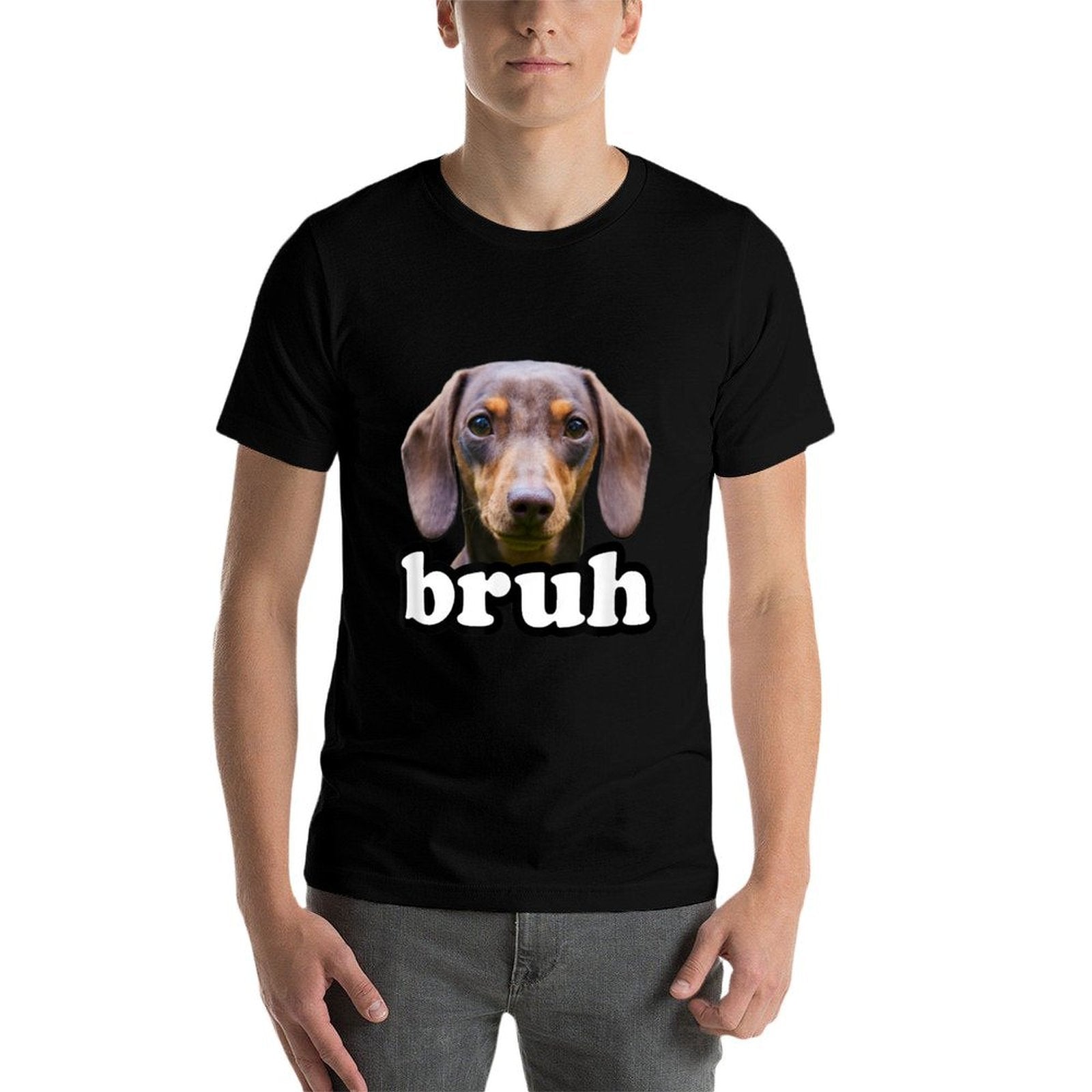 Dachshund Bruh Meme Dog Owner Funny Dachshundns Boys  Versatile T-Shirt